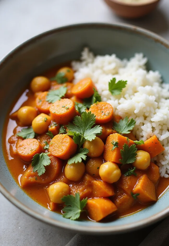 12 Fat Loss Dinner Recipes: Light and Satisfying - 12. Carrot and Chickpea Curry