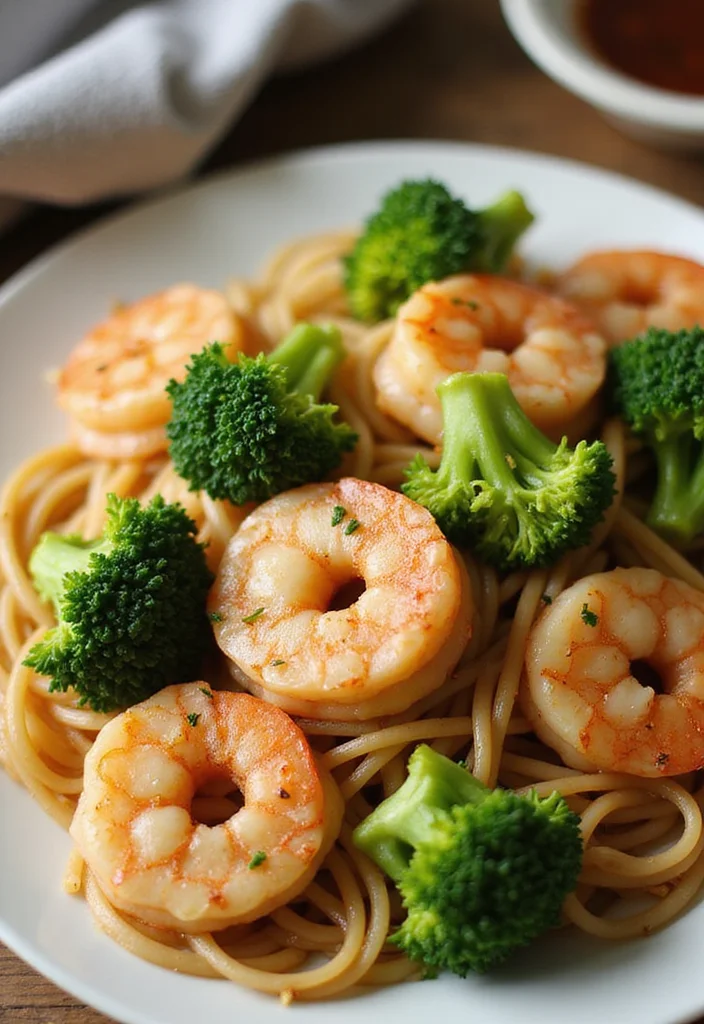 12 Healthy Chinese Recipes: Light and Flavorful Noodle Dishes - 3. Shrimp and Broccoli Lo Mein