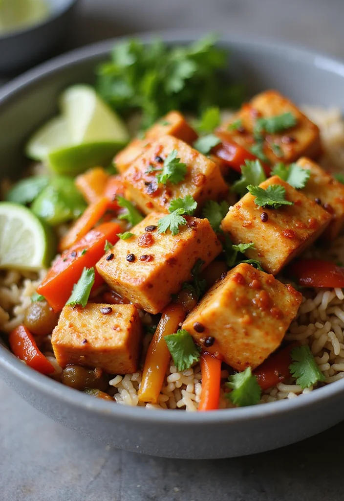12 Healthy Chinese Recipes: Light and Flavorful Noodle Dishes - 4. Spicy Tofu Noodle Bowl
