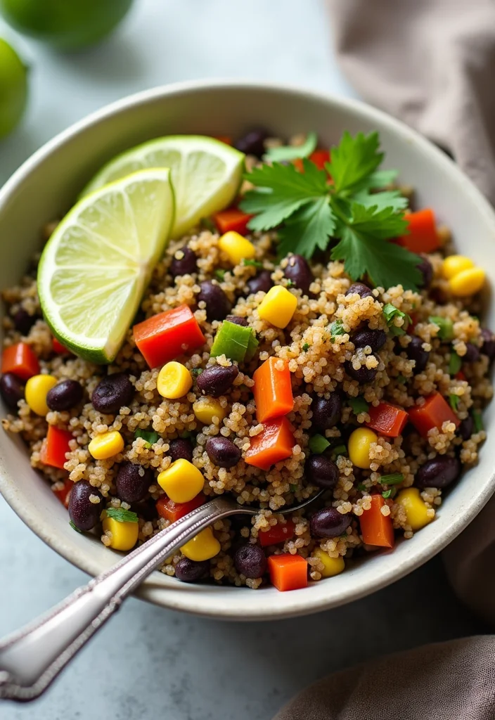 12 Healthy Lunch Recipes for Busy Days - 1. Quinoa and Black Bean Salad