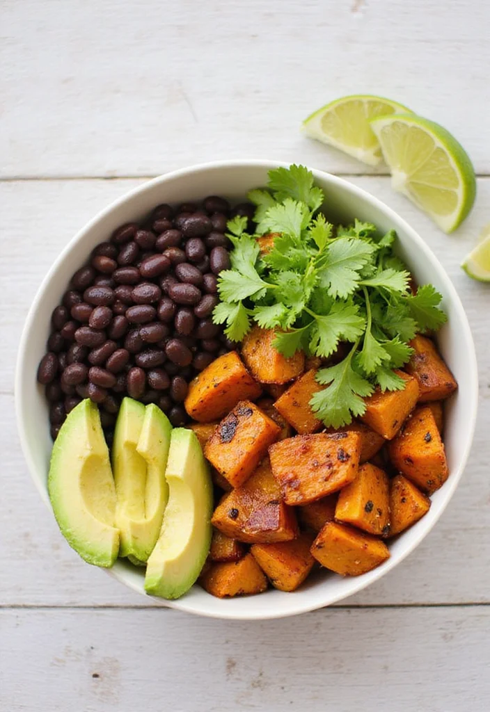 12 Healthy Lunch Recipes for Busy Days - 5. Sweet Potato and Black Bean Bowls