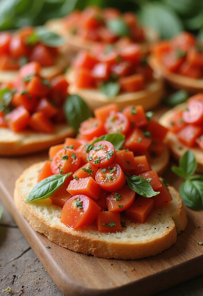 12 Healthy Summer Dinner Recipes Fresh and Light - 10. Tomato and Basil Bruschetta