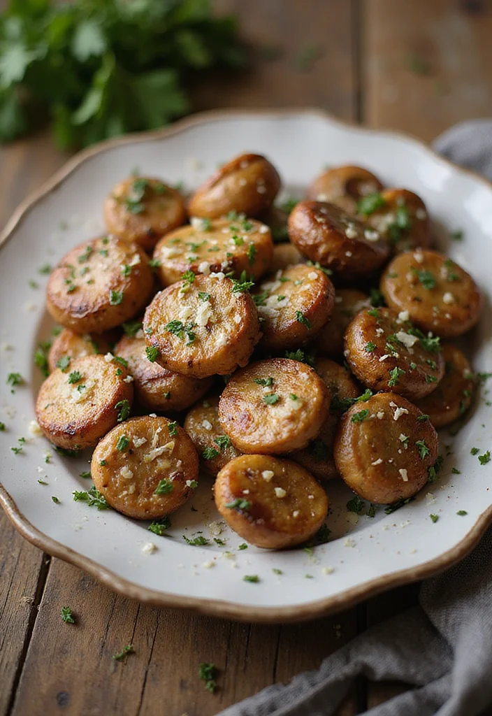 12 Keto Appetizer Recipes for Any Gathering - 12. Garlic Parmesan Roasted Mushrooms