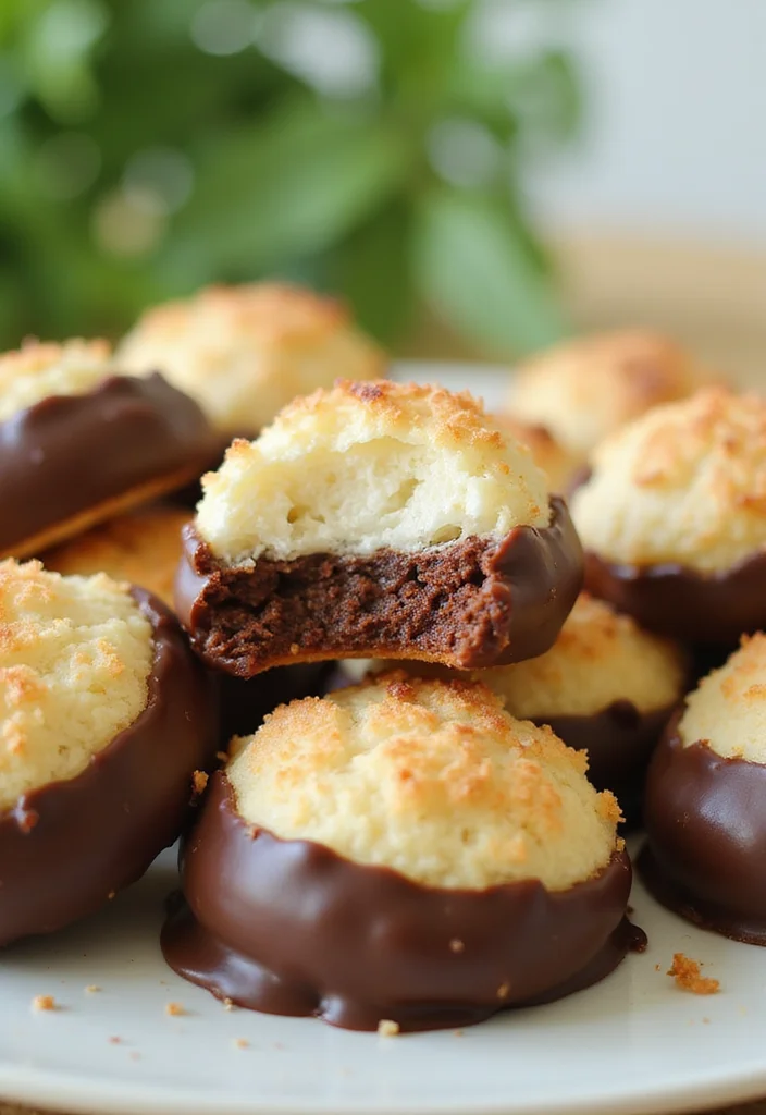 12 Keto Chocolate Dessert Recipes Rich and Low Carb - 7. Keto Chocolate Coconut Macaroons