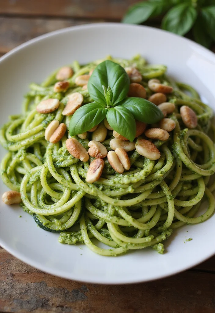 12 Keto Potluck Recipes Crowd Friendly and Easy - 5. Zucchini Noodles with Pesto