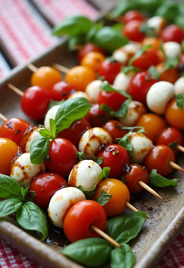 12 Keto Potluck Recipes Crowd Friendly and Easy - 6. Caprese Salad Skewers