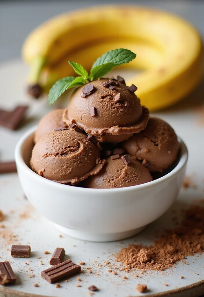 12 Low Calorie Dessert Recipes That Still Satisfy - 11. Chocolate Banana Ice Cream
