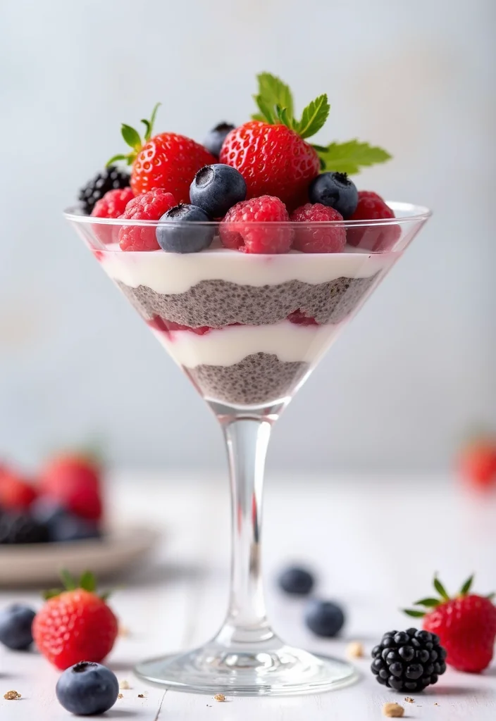12 Low Calorie Dessert Recipes That Still Satisfy - 12. Chia and Berry Parfait