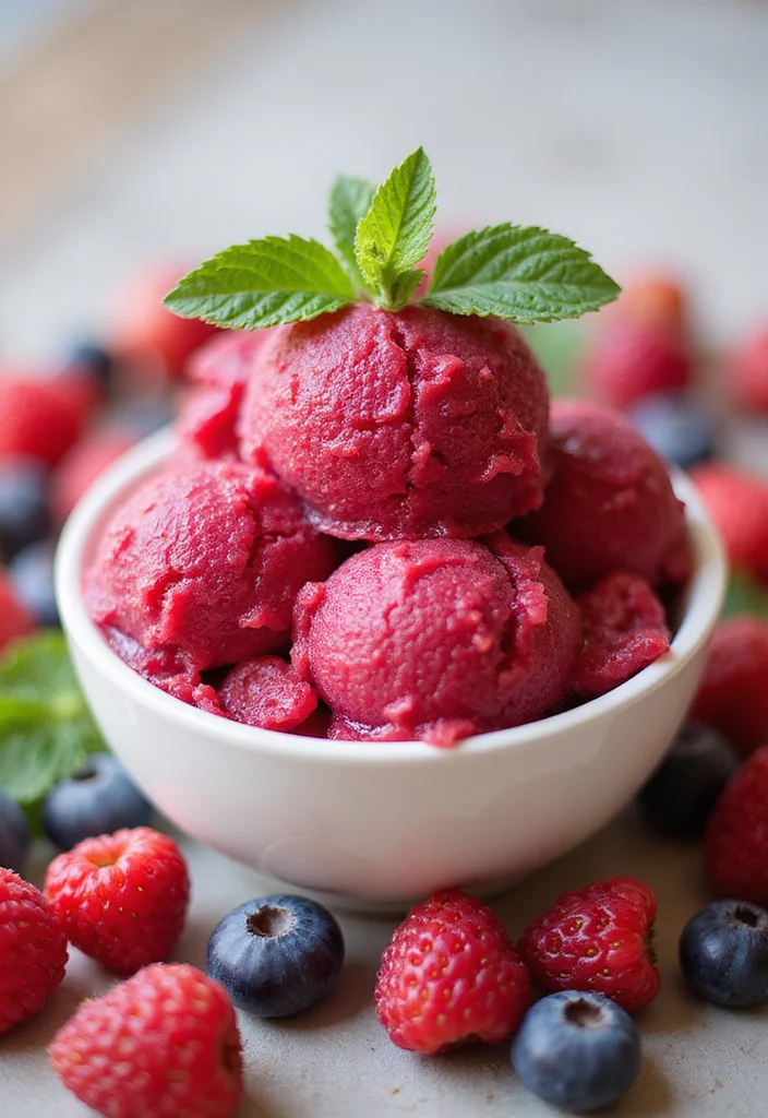 12 Low Calorie Dessert Recipes That Still Satisfy - 4. Berry Sorbet