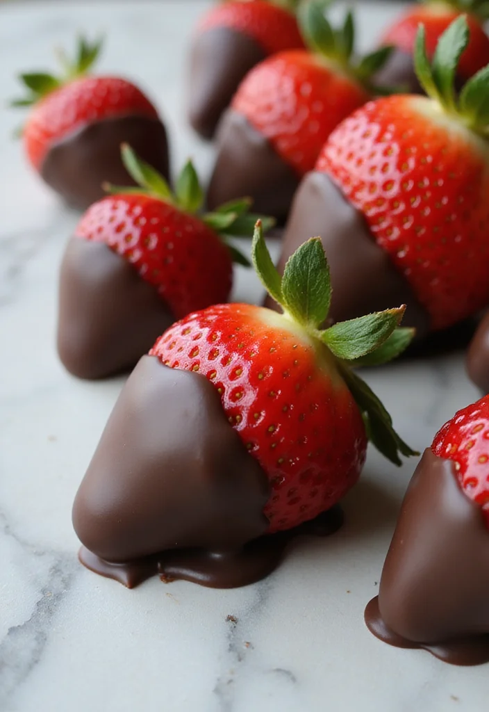 12 Low Calorie Dessert Recipes That Still Satisfy - 5. Dark Chocolate Covered Strawberries