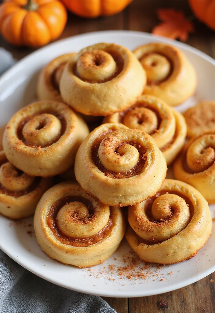12 Puff Pastry Dessert Recipes: Light, Crispy, and Easy - 11. Pumpkin Spice Puff Pastry Pinwheels
