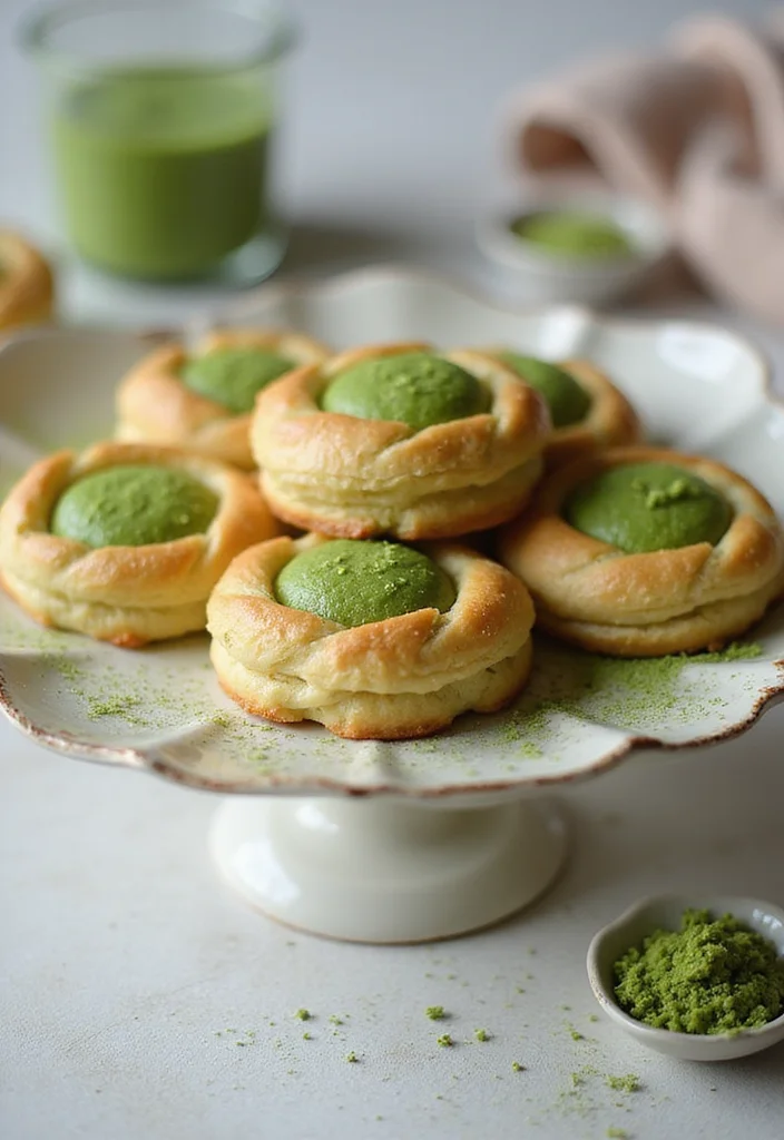 12 Puff Pastry Dessert Recipes: Light, Crispy, and Easy - 12. Matcha Puff Pastry Desserts