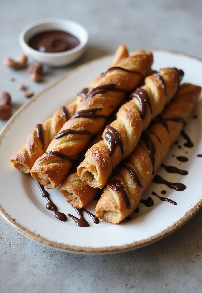 12 Puff Pastry Dessert Recipes: Light, Crispy, and Easy - 2. Chocolate Hazelnut Puff Pastry Twists