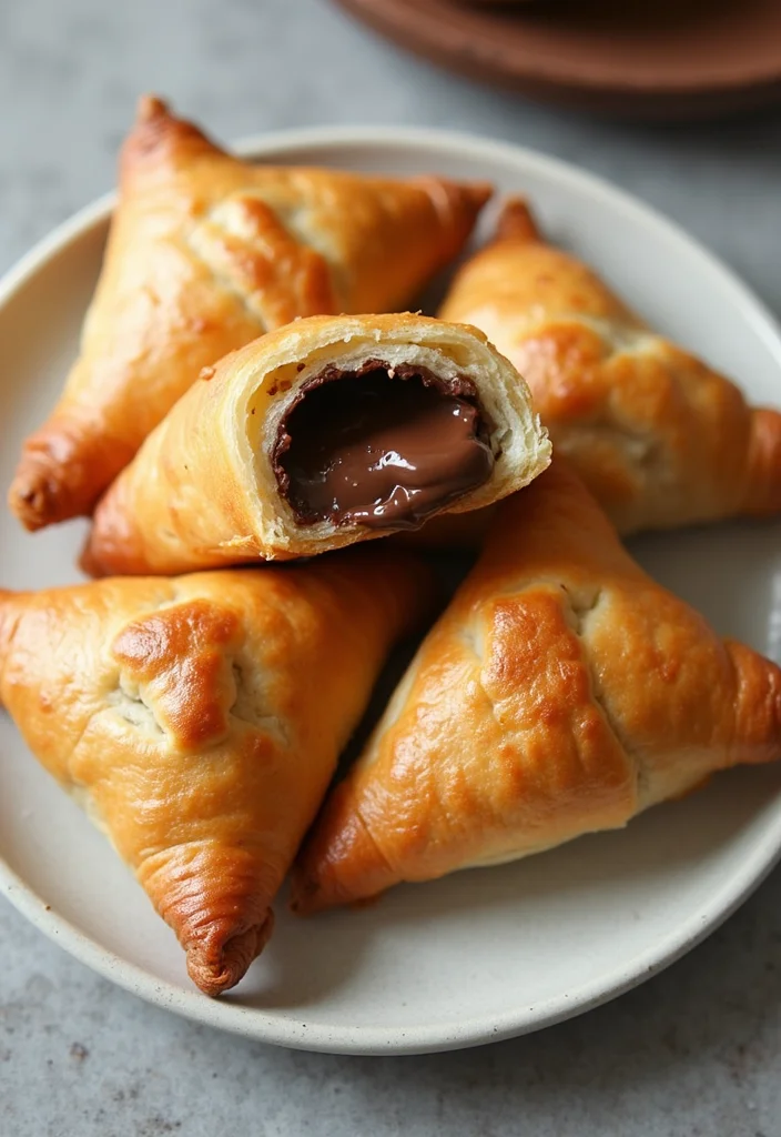 12 Puff Pastry Dessert Recipes: Light, Crispy, and Easy - 5. Nutella Puff Pastry Turnovers