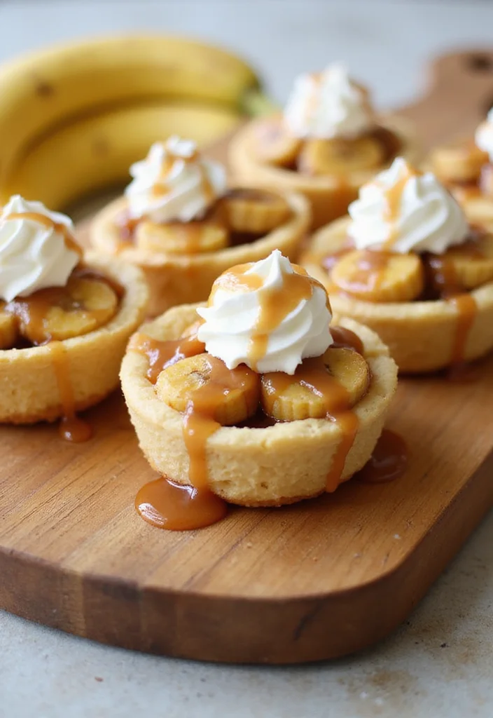 12 Puff Pastry Dessert Recipes: Light, Crispy, and Easy - 9. Caramelized Banana Puff Pastry Cups