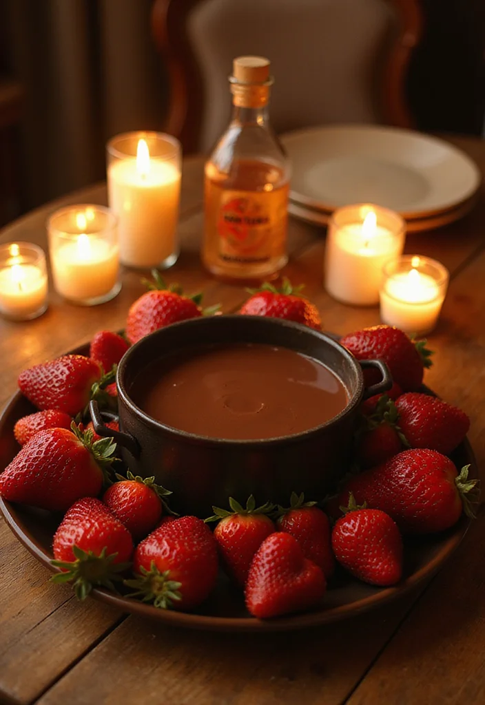 12 Strawberry Dessert Recipes Fresh and Simple - 10. Strawberry Chocolate Fondue