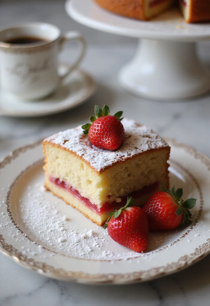 12 Strawberry Dessert Recipes Fresh and Simple - 12. Strawberry Almond Cake