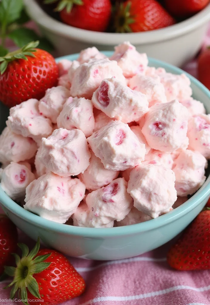 12 Strawberry Dessert Recipes Fresh and Simple - 9. Strawberry Fluff Salad