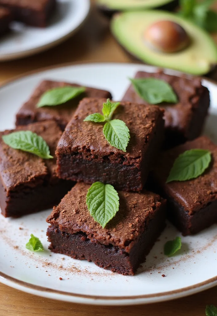 12 Sugar Free Dessert Recipes with Natural Sweetness - 11. Chocolate Avocado Brownies