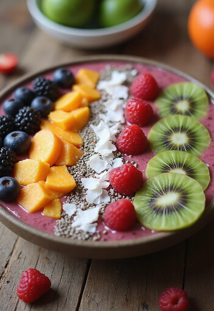 12 Sugar Free Dessert Recipes with Natural Sweetness - 4. Berry Bliss Smoothie Bowl