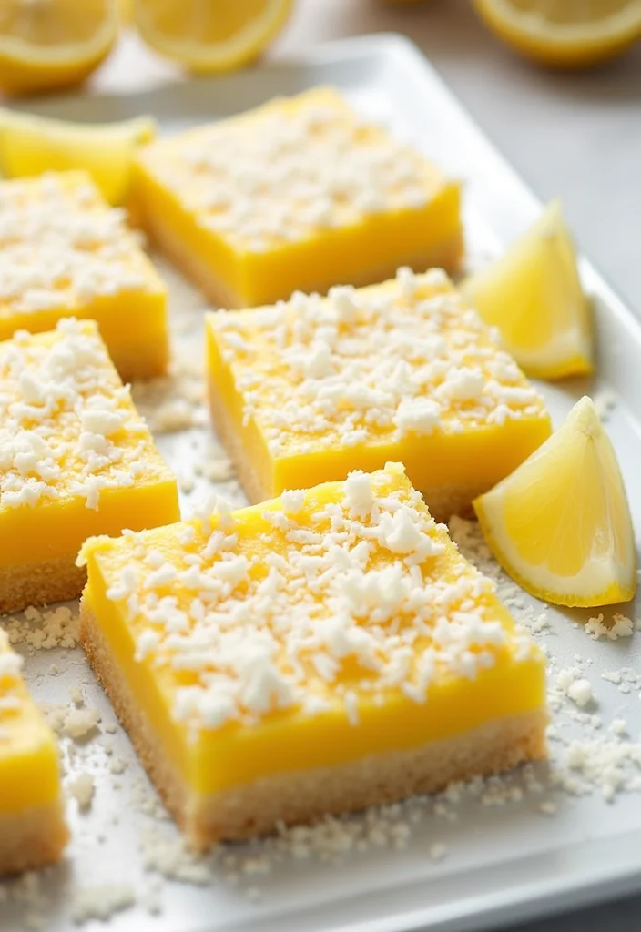 12 Sugar Free Dessert Recipes with Natural Sweetness - 7. Lemon Coconut Bars