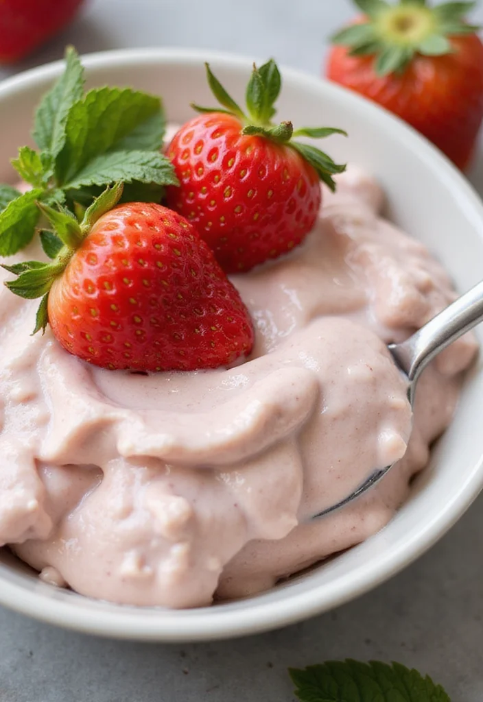 12 Sugar Free Dessert Recipes with Natural Sweetness - 9. Strawberry Banana Nice Cream