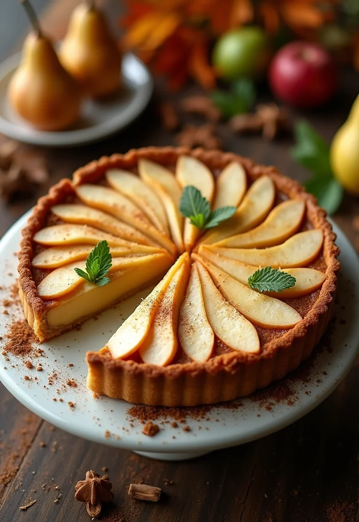 12 Thanksgiving Dessert Recipes for a Sweet Holiday - 11. Spiced Pear Tart