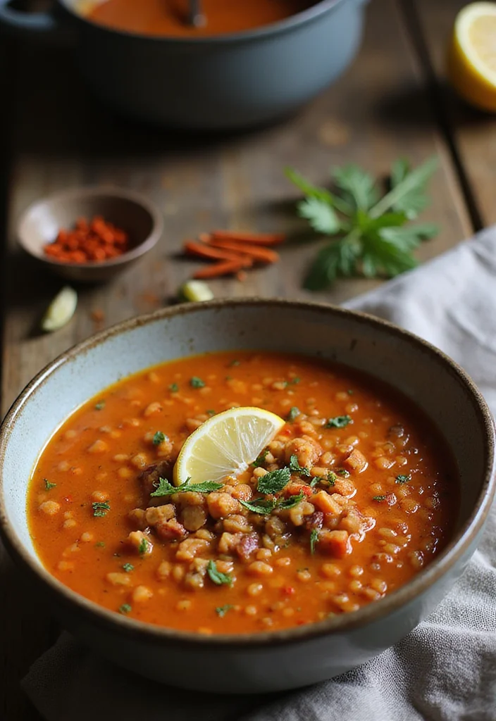 12 Winter Healthy Recipes for Cozy Eating - 5. Spiced Red Lentil Soup